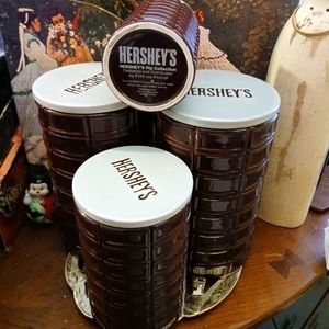 🍪4 VINTAGE SET Hershey Cookie Jar 🍪 By Fitz & Floyd,Rare Hard To Come By.🎁